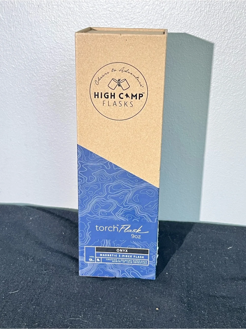 High Camp Torch Flask 9oz Onyx NWT Stainless Steel Insulated Travel Flask